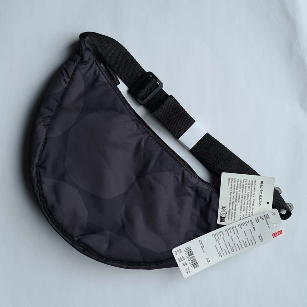 Marimekko Black:Charcoal Crossbody Bag BRAND NEW
